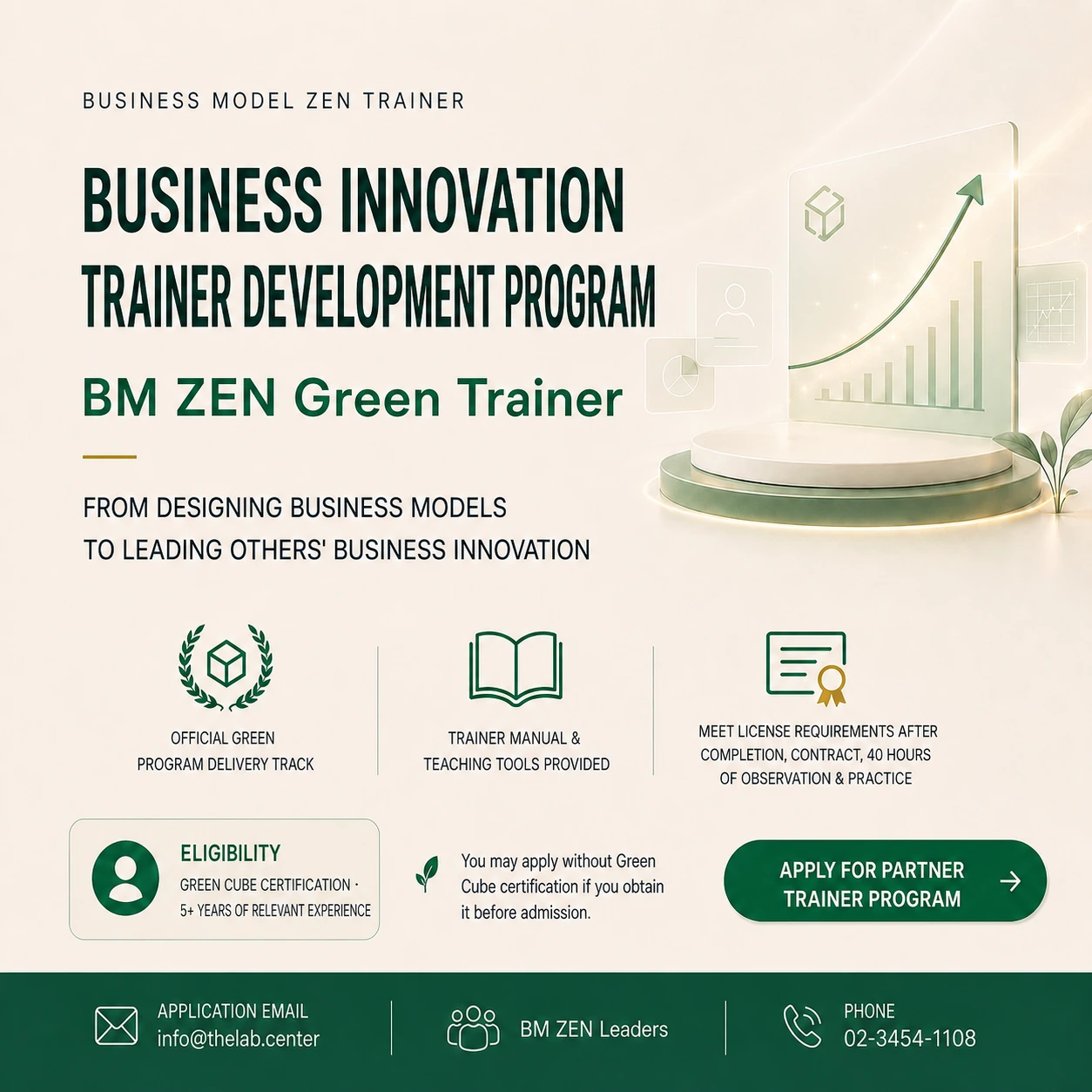 Business Innovation Trainer Development Course (BM ZEN Green Trainer)