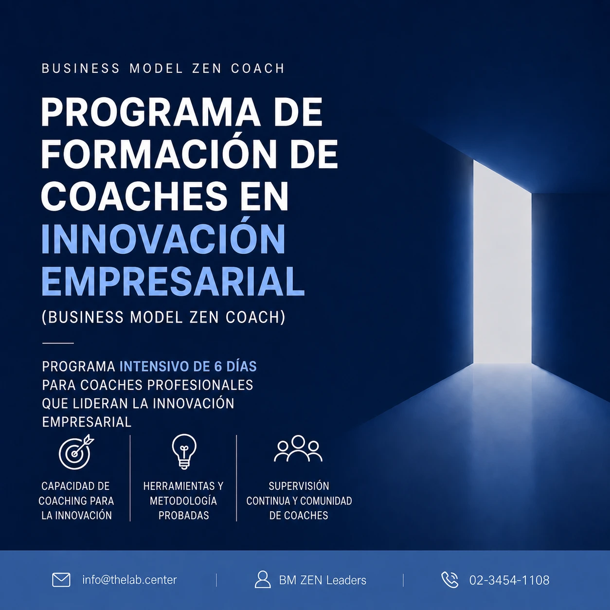 Programa de formación de coaches de innovación empresarial (BM ZEN Coach)