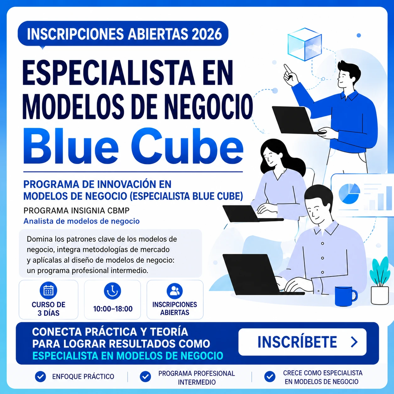 Curso Blue Cube — Nivel intermedio para especialistas en modelos de negocio